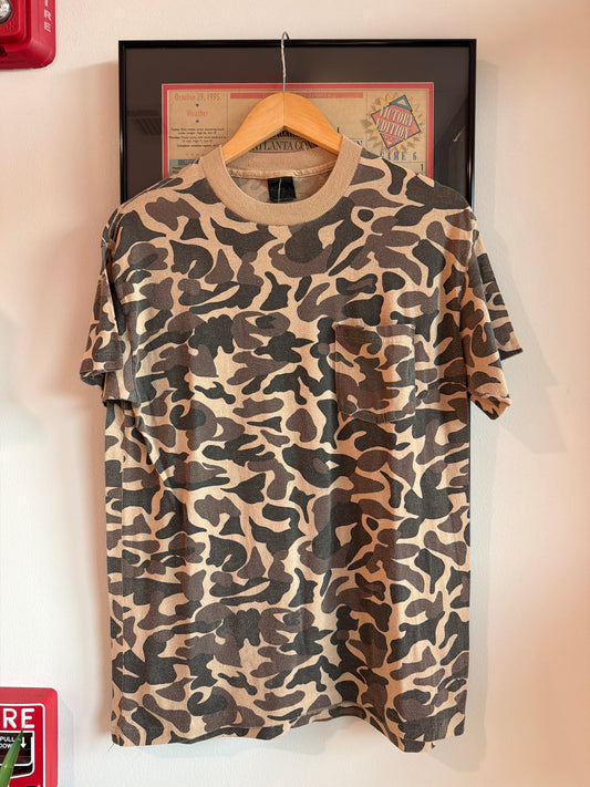 VINTAGE 1980S CAMO POCKET SHIRT