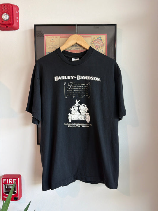 VINTAGE 1990S HARLEY DAVIDSON LOONEY TUNES SHIRT