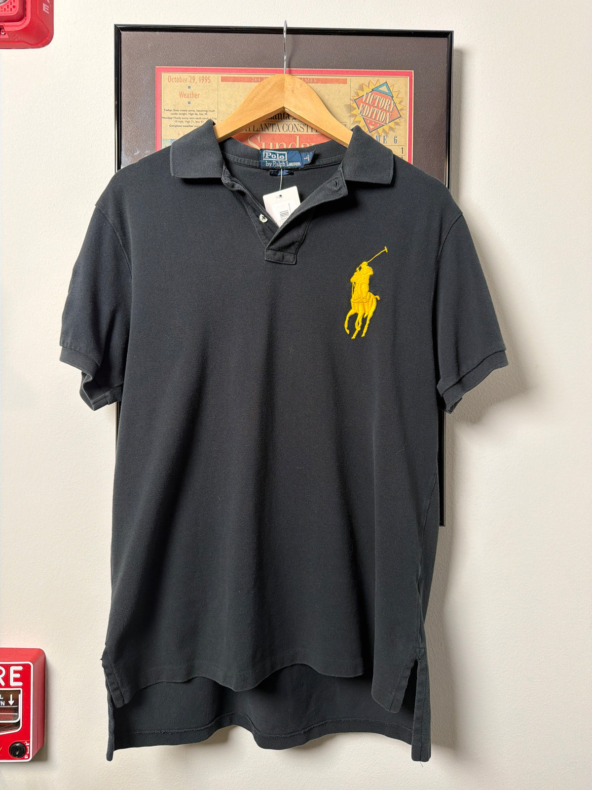 VINTAGE POLO BIG PONY BUTTON POLO