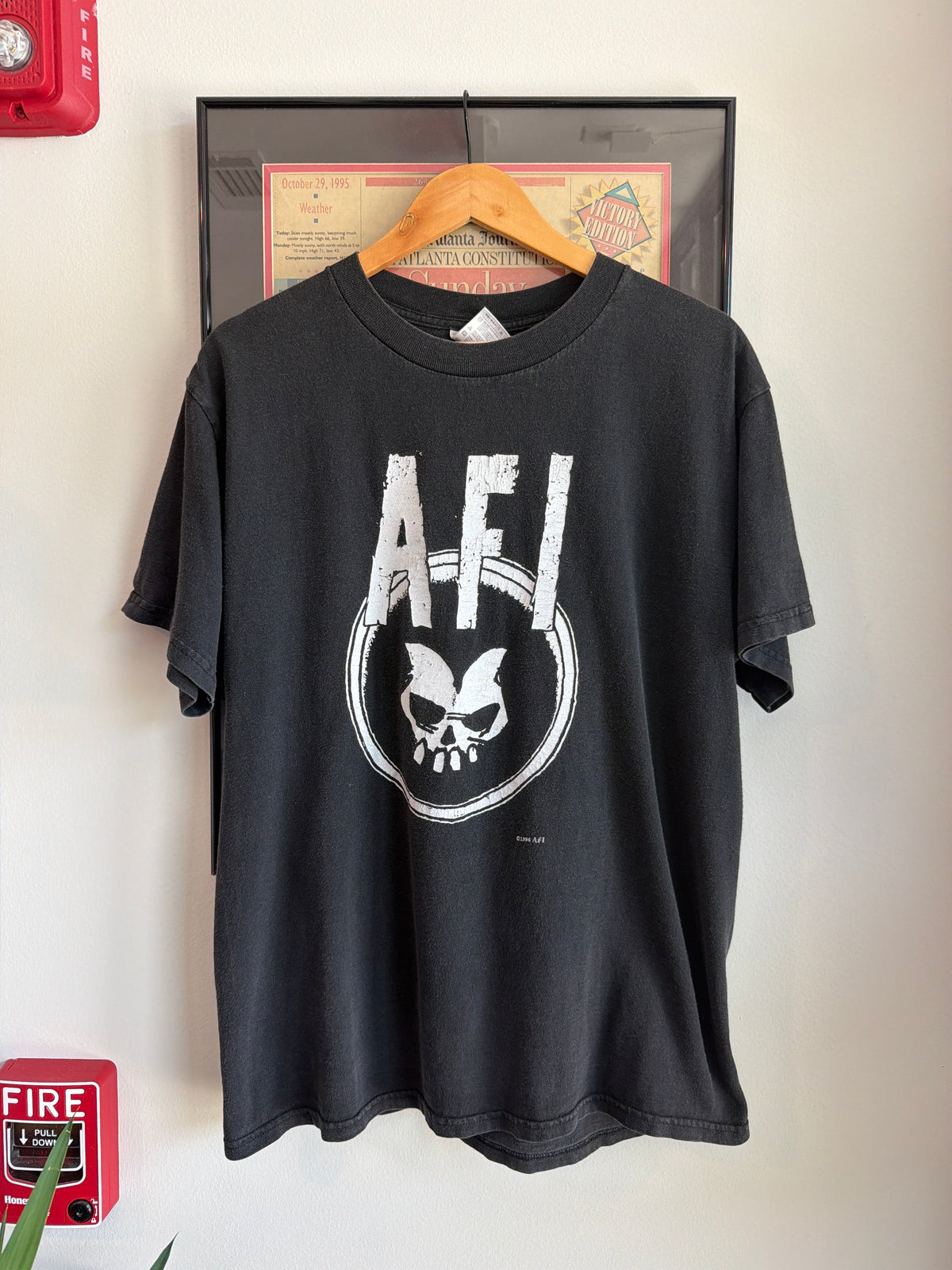 VINTAGE 1996 AFI A FIRE INSIDE I HATE PUNK ROCK SHIRT