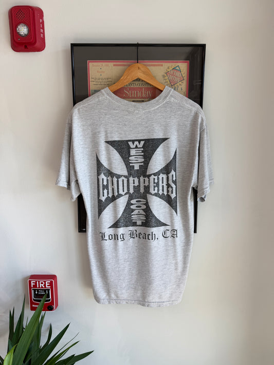 VINTAGE 1990S WEST COAST CHOPPERS LOGO SHIRT
