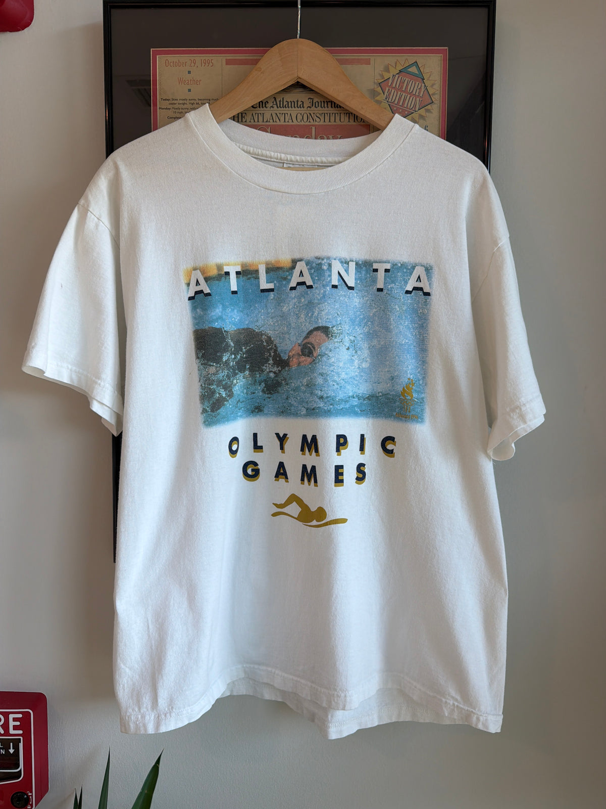 VINTAGE 1996 ATLANTA OLYMPICS SWIMMING SHIRT