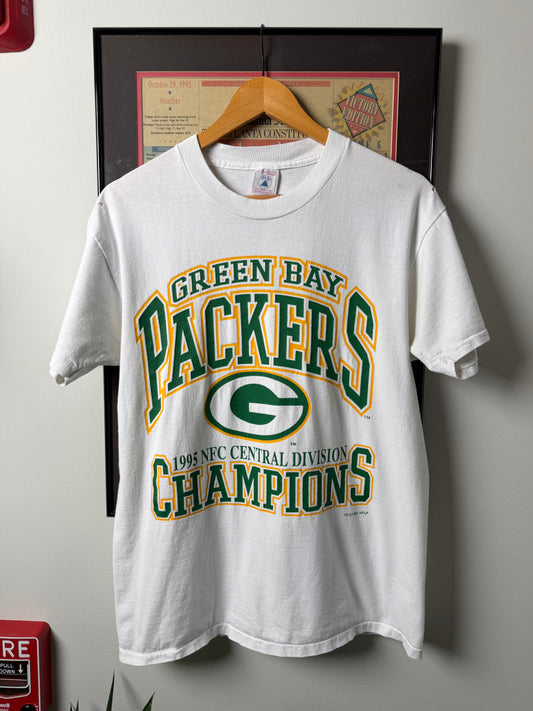 VINTAGE 1995 GREEN BAY PACKERS NFC CENTRAL CHAMPIONS SHIRT