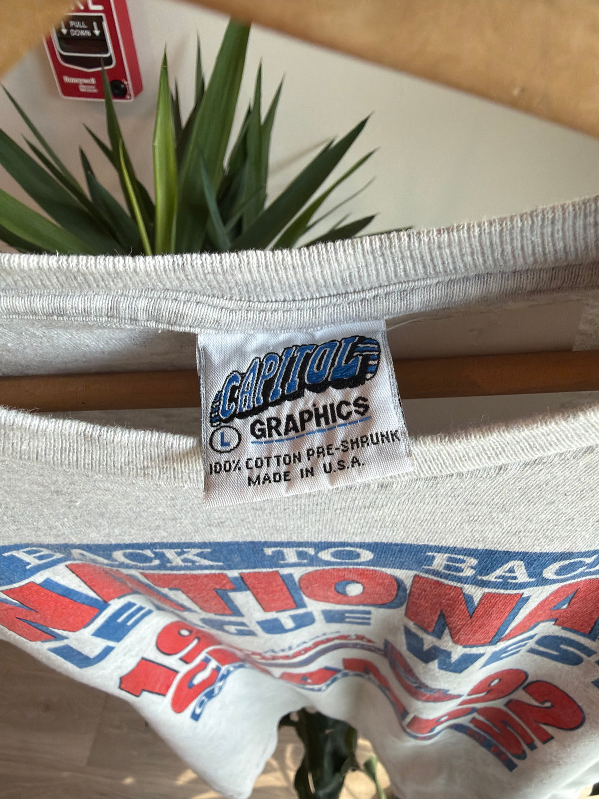 VINTAGE 1992 ATLANTA BRAVES NL WEST CHAMPIONS SHIRT