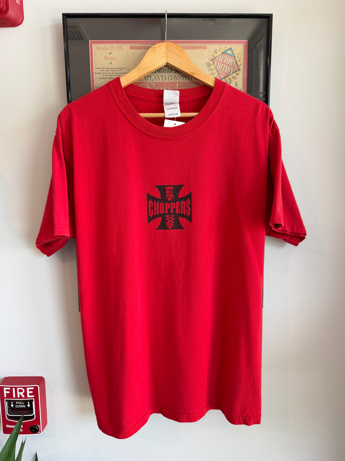 VINTAGE 1990S WEST COAST CHOPPERS LOGO SHIRT