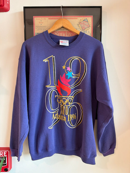 VINTAGE DISTRESSED 1996 ATLANTA OLYMPICS LOGO SWEATSHIRT